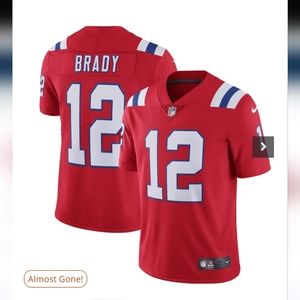 New England Patriots Nike Jersey Kids  Large Tom Brady #12 Red NFL